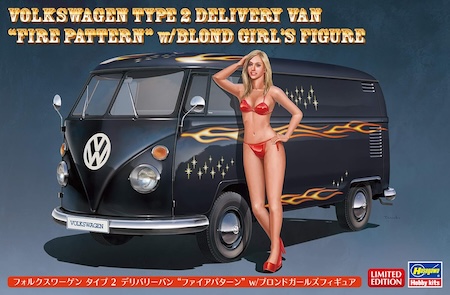 Hasegawa VW Type 2 Delivery Van Fire Pattern Figure