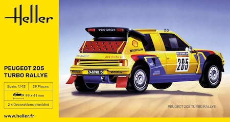 Heller Peugeot 205 Turbo Rally 
