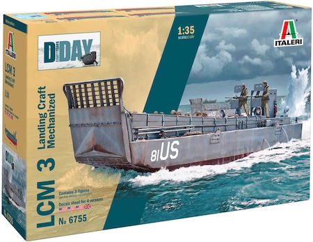 Italeri LCM 3 Landing Craft Model Building Kit,