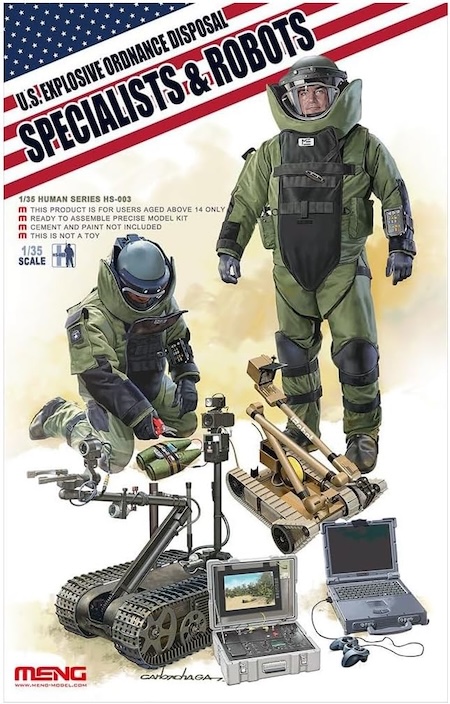 
Meng U.S. Explosive Ordnance Disposal Specialists and Robots Model Kit