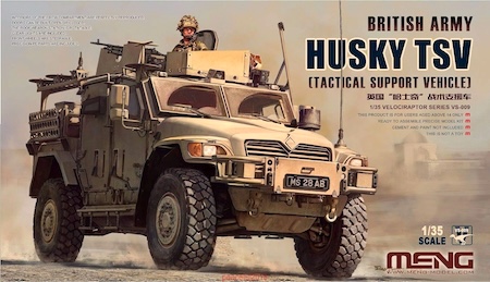 MENG  Scale British Army Husky TSV (Tactical Support Vehicle) - Plastic Model Building Kit