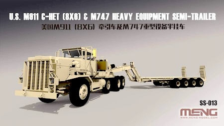 MENG  m911 truck and m747 trailer