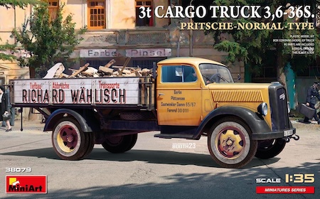 MiniArt flatbed cargo truck