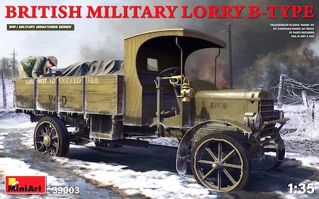 MiniArt  Scale British Military Lorry  Plastic Model Building Kit 39003
