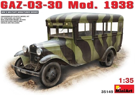 MiniArt Scale GAZ-MM Mod. Cargo Truck Plastic Model Kit