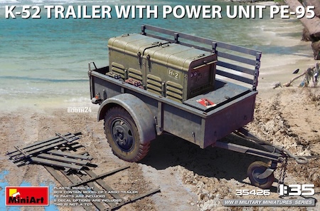 Miniart  K-52 Trailer w/ Power Unit PE-95