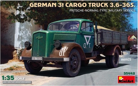 MiniArt flatbed cargo opel truck 3t