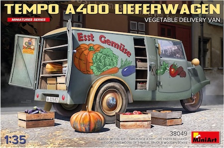 miniart Tempo A400 Lieferwagen,  Delivery Van Scale Model Kit