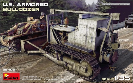 Miniart 35403 US Army Armored Bulldozer Plastic Model