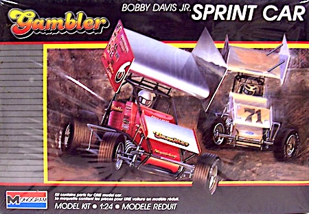 Monogram Bobby Davis Jr. Gambler Sprint Car Plastic Model Kit