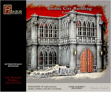 Pegasus Hobby WWII Gothic City Building Large Set