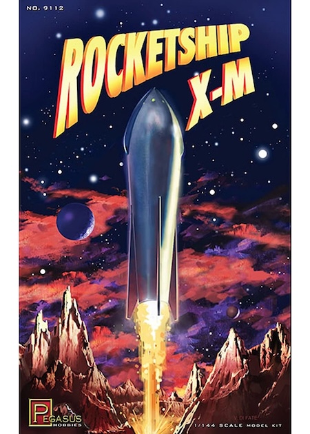 Rocketship X-M  Plastic Model Kit Pegasus Hobbies