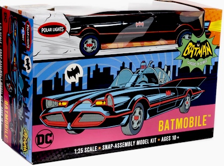 Polar Lights TV Batmobile Model Kit  Scale  SNAP Together Pre-Painted Body