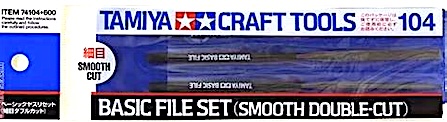 74104 Tamiya Tools Basic File Set  Smooth Double-Cut